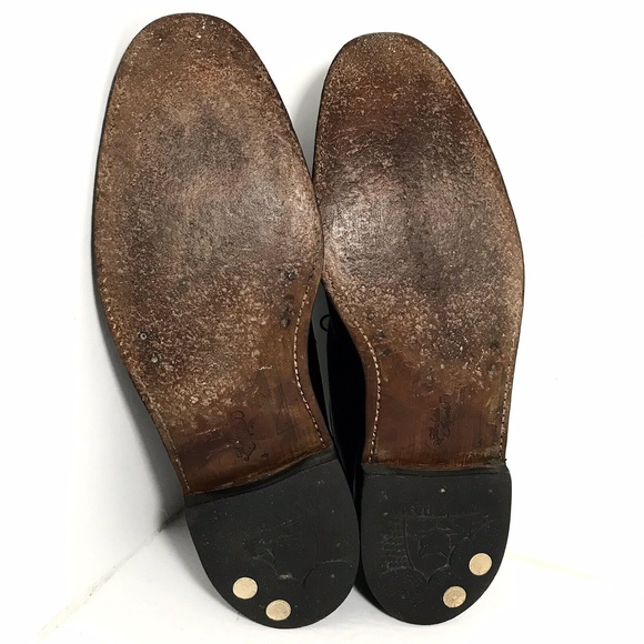 Vtg Florsheim Imperial Mens Black Cordovan 92611 Pebbled Dress Shoes Size 13 A main image 5